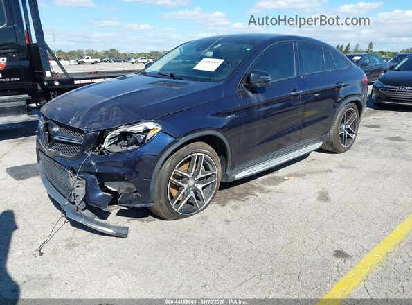 4JGED6EB8GA016129 2016 MERCEDES-BENZ GLE 450 AMG COUPE Blue Przód lewy