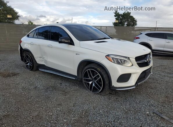 4JGED6EBXHA070887 2017 MERCEDES-BENZ GLE Белый Передняя правая четверть