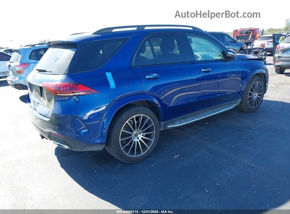 4JGFB4JB9MA494740 2021 MERCEDES-BENZ GLE 350 Синий Задняя правая четверть