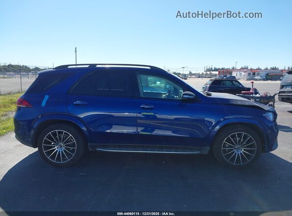 4JGFB4JB9MA494740 2021 MERCEDES-BENZ GLE 350 Синий Панорамный вид салона 360°