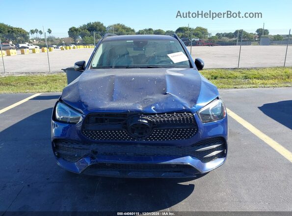 4JGFB4JB9MA494740 2021 MERCEDES-BENZ GLE 350 Синий Вид задней части салона