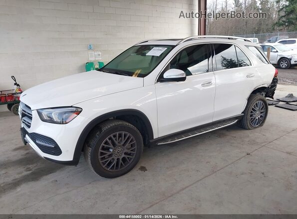 4JGFB4KB0MA552961 2021 MERCEDES-BENZ GLE 350 White წინა მარცხენა ხედი სამი მეოთხედიდან