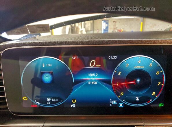 4JGFB4KEXNA624423 2022 MERCEDES-BENZ GLE Белый Вид щитка приборов