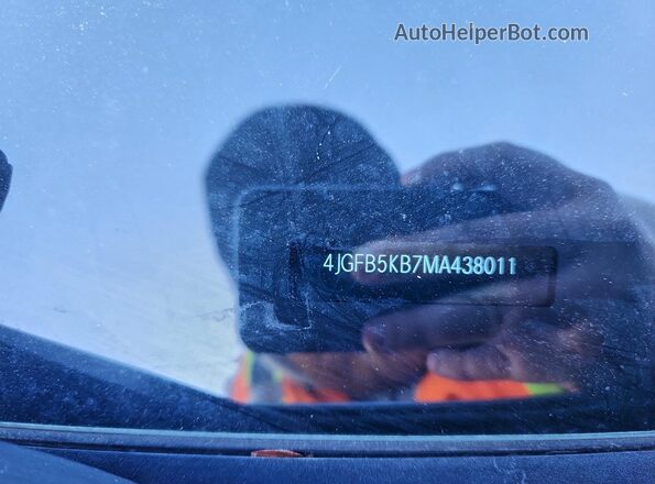 4JGFB5KB7MA438011 2021 MERCEDES-BENZ GLE Silver Widok naklejki z numerem VIN