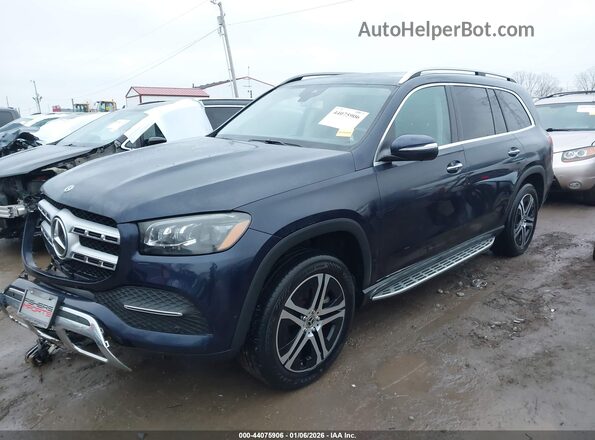 4JGFF5KE3LA207488 2020 MERCEDES-BENZ GLS 450 Синий Передняя левая четверть