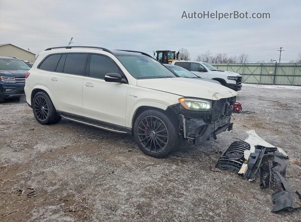 4JGFF8KE1MA360390 2021 MERCEDES-BENZ GLS Белый Передняя правая четверть