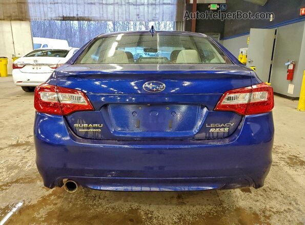 4S3BNAC68H3028588 2017 SUBARU LEGACY Blue Widok z tyłu