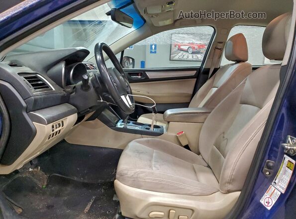 4S3BNAC68H3028588 2017 SUBARU LEGACY Blue Widok wnętrza z przodu