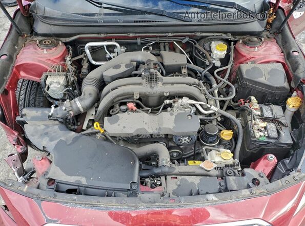 4S3BNAF61J3037862 2018 SUBARU LEGACY Красный Вид задней части салона
