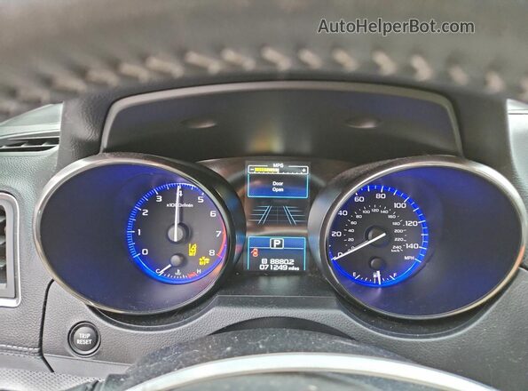 4S3BNAF69K3026836 2019 SUBARU LEGACY Белый Вид щитка приборов