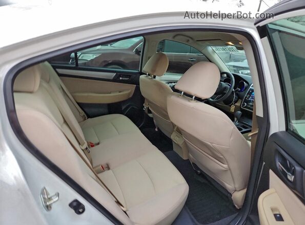4S3BNAF69K3026836 2019 SUBARU LEGACY Белый Вид задних сидений