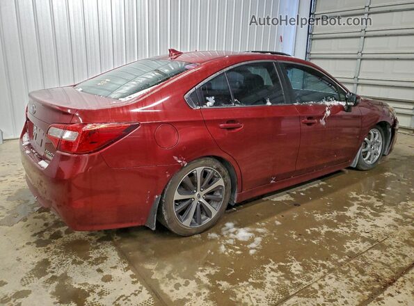 4S3BNAN63H3008634 2017 SUBARU LEGACY Темно-бордовый Задняя правая четверть
