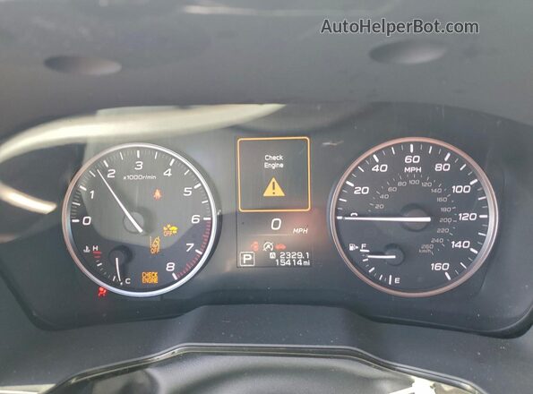 4S3BWAB65P3011664 2023 SUBARU LEGACY Белый Вид щитка приборов