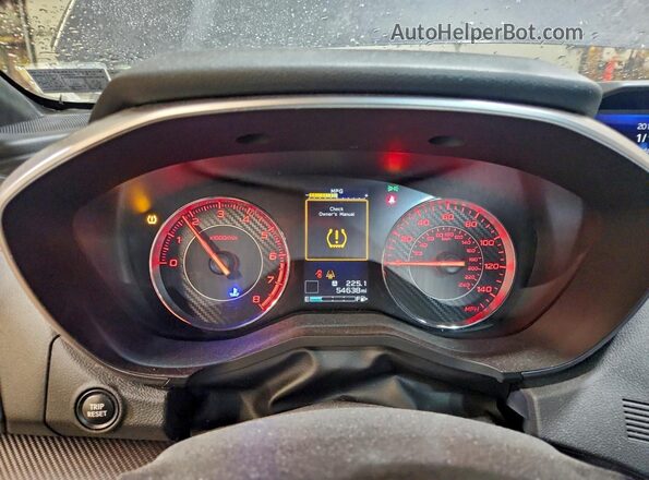 4S3GKAJ61K1624078 2019 SUBARU IMPREZA Серый Вид щитка приборов
