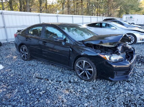 4S3GKAL66N3600137 2022 SUBARU IMPREZA Черный Передняя правая четверть