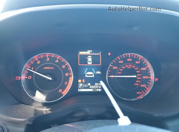 4S3GKAL66N3600137 2022 SUBARU IMPREZA Черный Вид щитка приборов