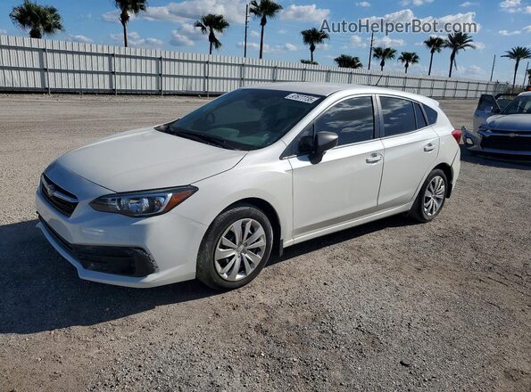 4S3GTAB64L3734205 2020 SUBARU IMPREZA Белый Передняя левая четверть