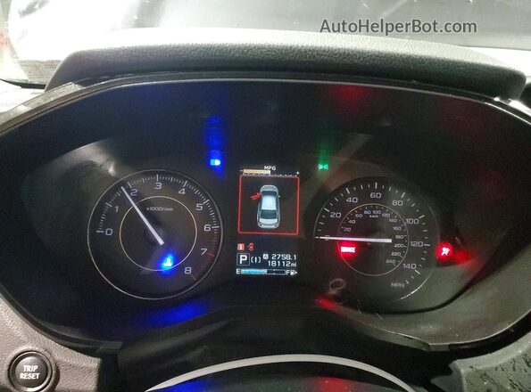 4S3GTAD61P3701147 2023 SUBARU IMPREZA Gray Widok zestawu wskaźników