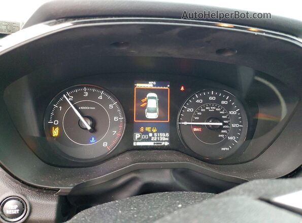 4S3GTAD69M3706480 2021 SUBARU IMPREZA Silver Instrument cluster view