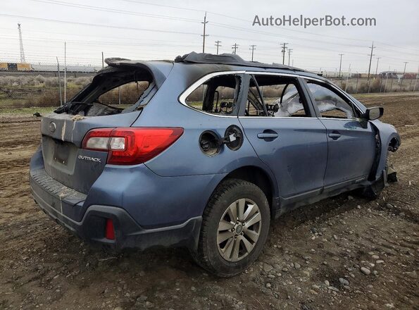 4S4BSAACXJ3287621 2018 SUBARU OUTBACK Синий Задняя правая четверть