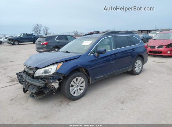 4S4BSACC3H3251034 2017 SUBARU OUTBACK Blue Vista tres cuartos delantera izquierda