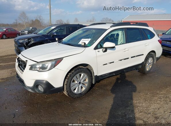 4S4BSAFC0K3363809 2019 SUBARU OUTBACK White Vista tres cuartos delantera izquierda