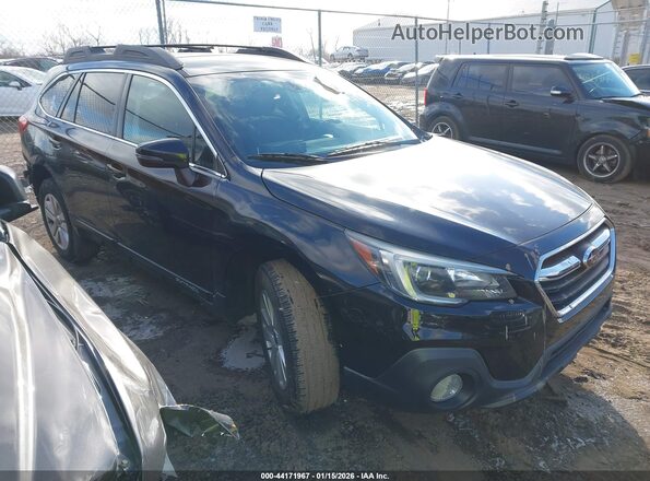 4S4BSAFC6K3388293 2019 SUBARU OUTBACK Черный Передняя правая четверть