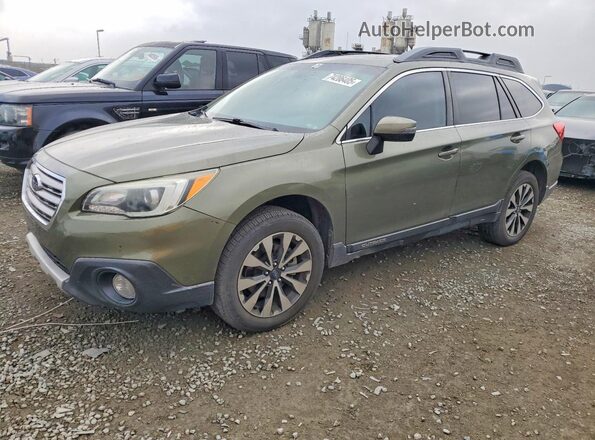 4S4BSANC2G3336104 2016 SUBARU OUTBACK Зеленый Передняя левая четверть