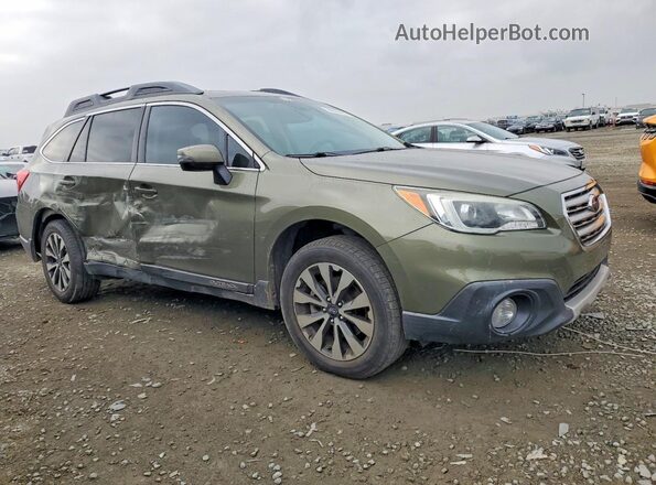 4S4BSANC2G3336104 2016 SUBARU OUTBACK Зеленый Передняя правая четверть