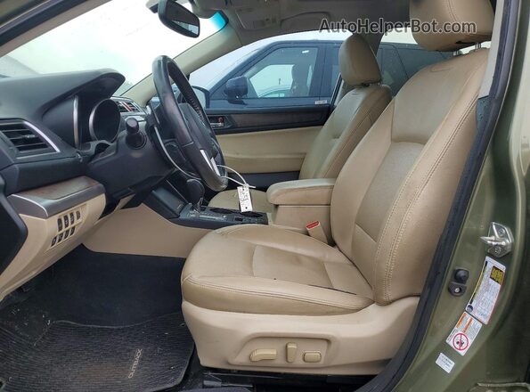 4S4BSANC2G3336104 2016 SUBARU OUTBACK Зеленый Вид салона спереди