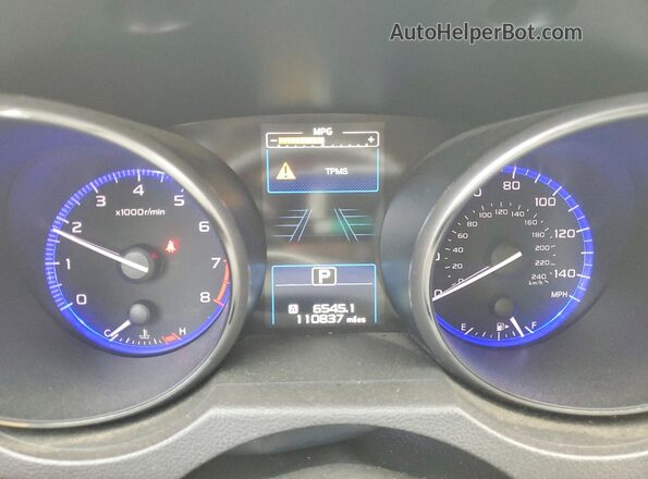 4S4BSANC2G3336104 2016 SUBARU OUTBACK Зеленый Вид щитка приборов