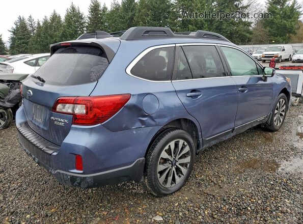 4S4BSANC3H3378153 2017 SUBARU OUTBACK Синий Задняя правая четверть