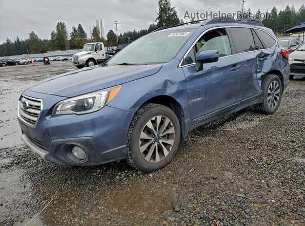 4S4BSANC3H3378153 2017 SUBARU OUTBACK Синий Передняя левая четверть