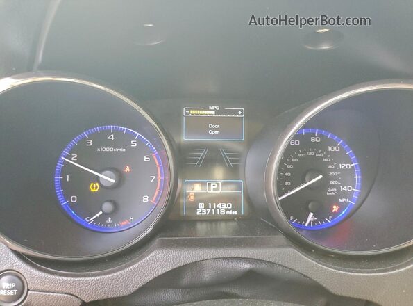 4S4BSANC7G3353318 2016 SUBARU OUTBACK Белый Вид щитка приборов