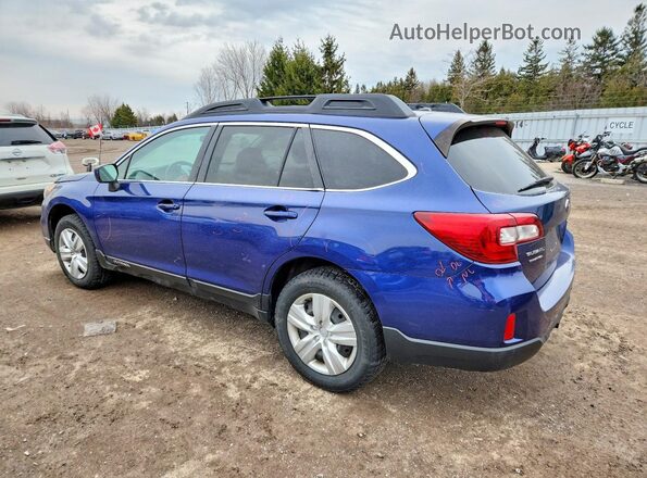 4S4BSCAC9G3228869 2016 SUBARU OUTBACK Синий Задняя левая четверть