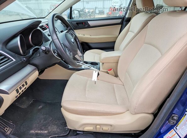 4S4BSCAC9G3228869 2016 SUBARU OUTBACK Синий Вид салона спереди