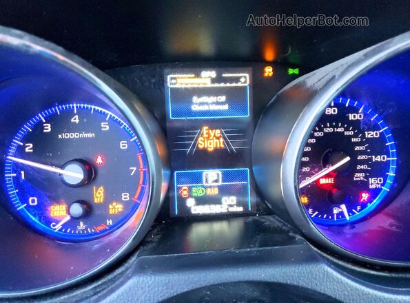 4S4BSENC2H3358807 2017 SUBARU OUTBACK Blue Вид щитка приладів