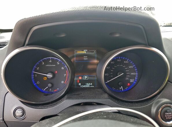 4S4BSETC7J3284566 2018 SUBARU OUTBACK Белый Вид щитка приборов