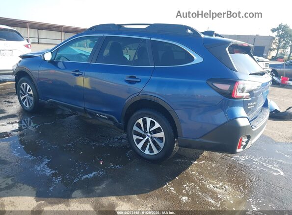 4S4BTACC6L3243418 2020 SUBARU OUTBACK Синий Задняя левая четверть