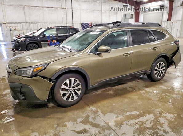 4S4BTAFC0N3265302 2022 SUBARU OUTBACK Green წინა მარცხენა ხედი სამი მეოთხედიდან