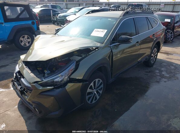 4S4BTAFC7S3135979 2025 SUBARU OUTBACK Green Vista tres cuartos delantera izquierda