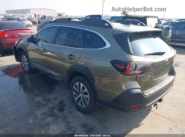 4S4BTAFC7S3135979 2025 SUBARU OUTBACK Green Trasero izquierdo