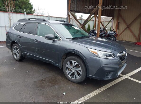 4S4BTAMC5M3127613 2021 SUBARU OUTBACK Gray Przód prawy