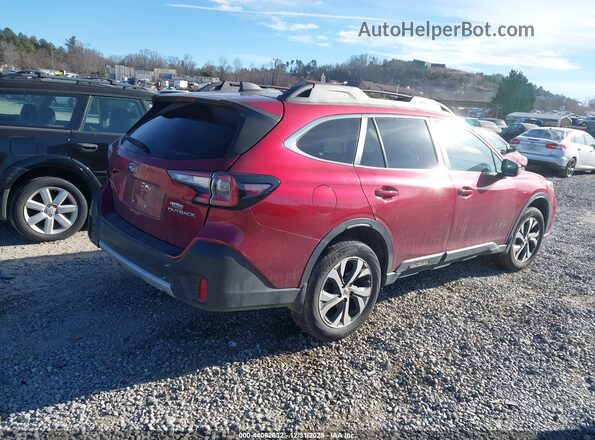 4S4BTANC6L3111479 2020 SUBARU OUTBACK Красный Задняя правая четверть