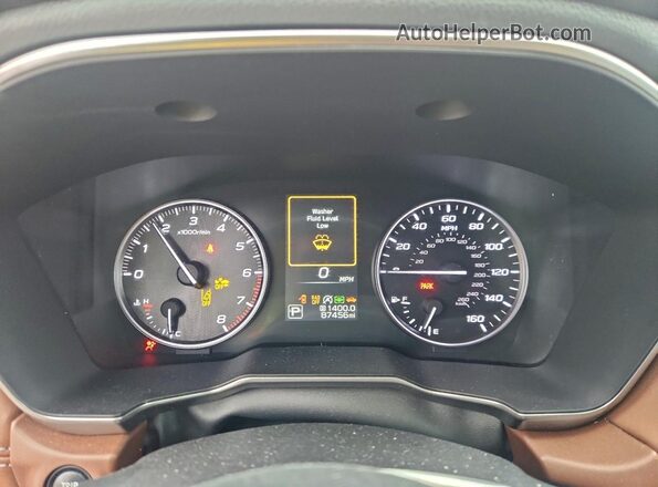 4S4BTAPC7M3196363 2021 SUBARU OUTBACK Brown Vista del cuadro de instrumentos