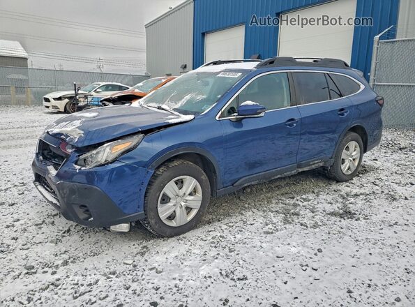 4S4BTDAC6M3188166 2021 SUBARU OUTBACK Синий Передняя левая четверть