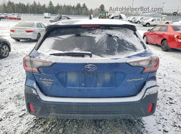 4S4BTDAC6M3188166 2021 SUBARU OUTBACK Синий Вид сзади