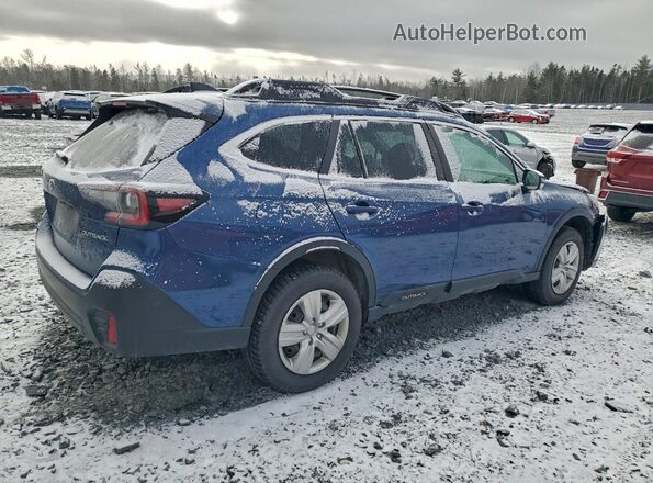 4S4BTDAC6M3188166 2021 SUBARU OUTBACK Синий Задняя правая четверть