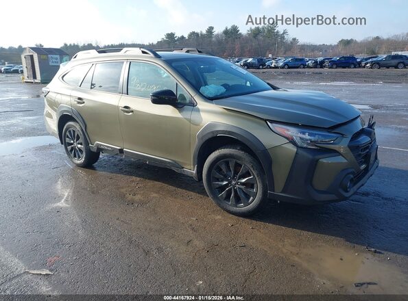 4S4BTGLD2R3103631 2024 SUBARU OUTBACK Зеленый Передняя правая четверть