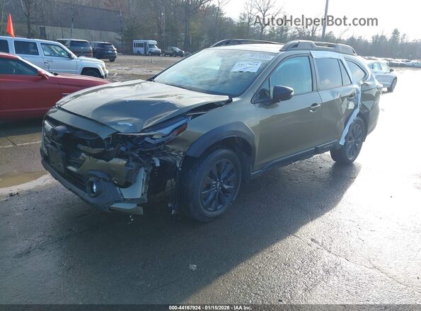 4S4BTGLD2R3103631 2024 SUBARU OUTBACK Зеленый Передняя левая четверть